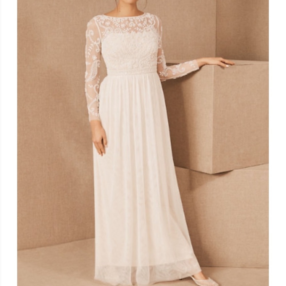 BHLDN Sinclair Long Sleeve Wedding Dress